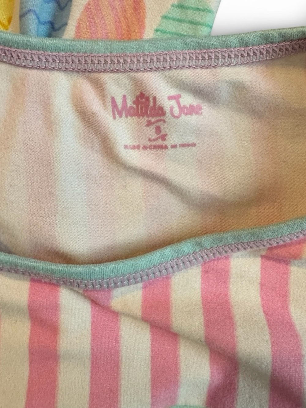 Matilda Jane Pastel Bunny & Egg Pajama Set - Size 8, Soft PJs, Easter, Spring PJ - Picture 5 of 6